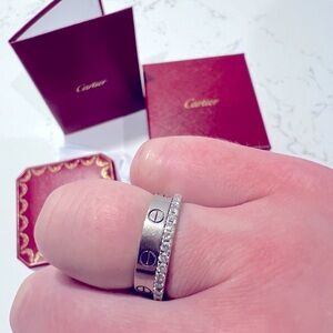 CARTIER - love ring White gold size 53